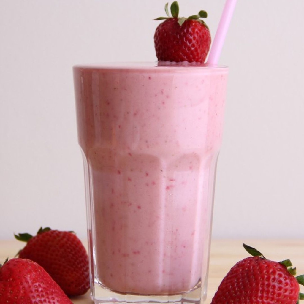 SMOOTHIE DE FRUTILLA Y BANANA